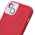 Puzdro pre iPhone 15, ERBORD Armor Mag, červené