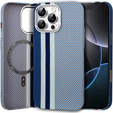 Puzdro pre iPhone 16 Pro Max, Carbon Fiber MagSafe, modré