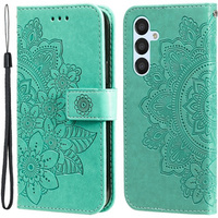 Klapkové puzdro pre Samsung Galaxy A54 5G, Mandala Flower, zelený