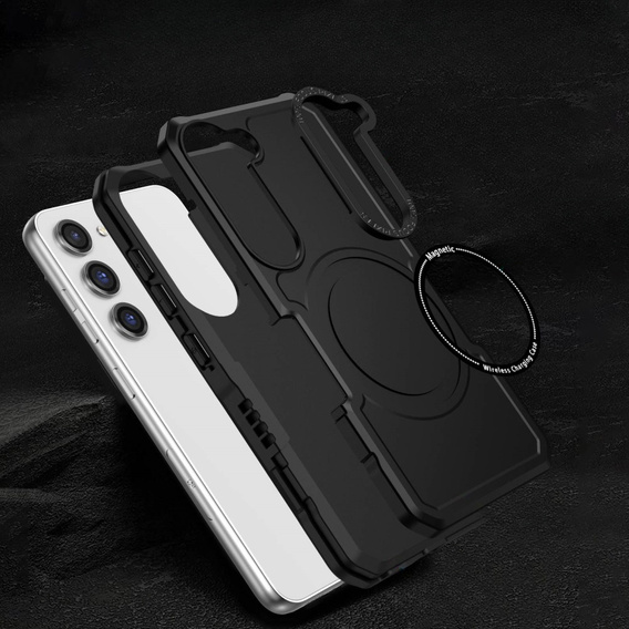 Obal na mobil pre Samsung Galaxy S23 Plus, Protective MagSafe, čierne