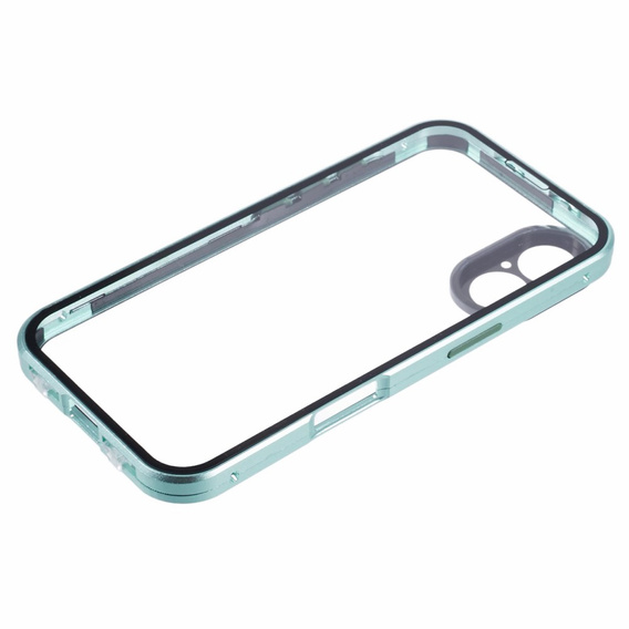 Puzdro pre iPhone 16, Magnetic Dual Glass, zelený