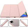 Puzdro pre iPad Pro 12.9" 2022/2021/2020 (6/5/4 gen.), Smart Pencil, so slotom na stylus, ružové
