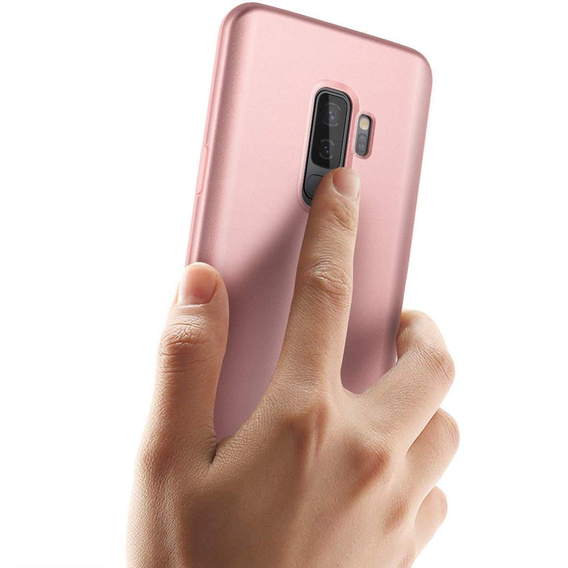 Obal na mobil pre Samsung Galaxy S9+ Plus, Suritch Full Body, ružové rose gold