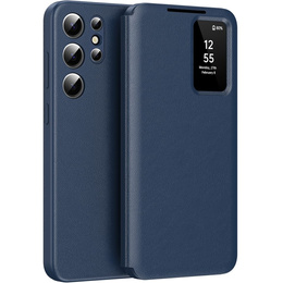Flipové puzdro pre Samsung Galaxy S25 Ultra, Smart View Wallet, modré