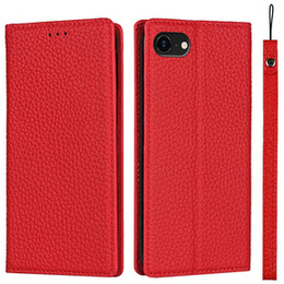 Kožené puzdro pre iPhone 7/8/SE 2020/SE 2022, ERBORD Grain Leather, červené