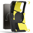Puzdro Spigen pre Samsung Galaxy S25 Ultra, Tough Armor Mag MagSafe, sivé + tvrdené sklo 9H
