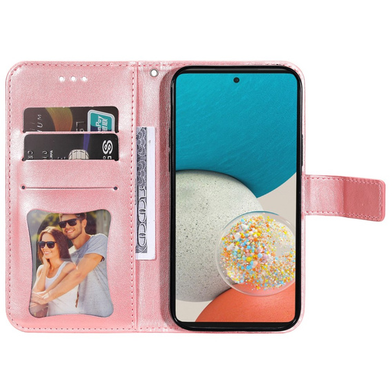 Klapkové puzdro pre Samsung Galaxy A53 5G, Mandala Flower, ružové rose gold