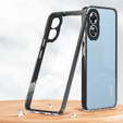 Obal na mobil pre Oppo A17, Fusion Hybrid, transparentné / čierne