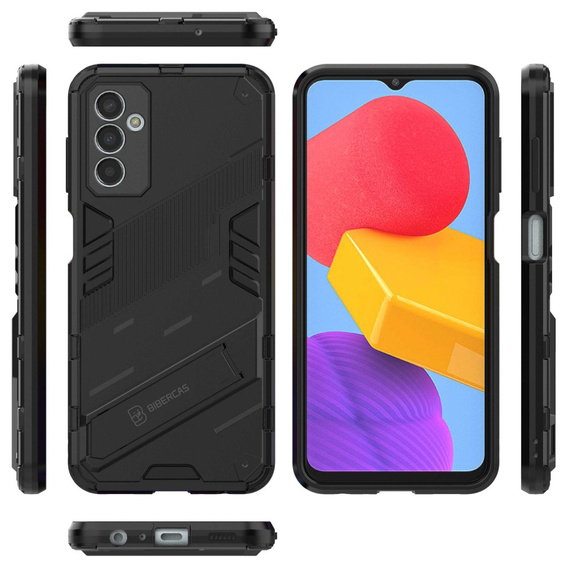 Puzdro pre Samsung Galaxy M13 4G, Military kickstand, čierne