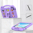 Detské puzdro pre Lenovo Tab TB311FU, Cute Patterns, so stojanom, fialové