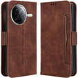 Klapkové puzdro pre Xiaomi Poco F7 Pro, Card Slot, hnedé