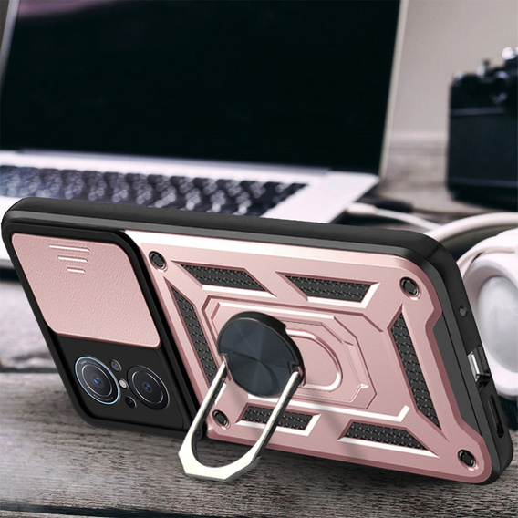 Obal na mobil pre Huawei Nova 9 SE, CamShield Slide, ružové rose gold