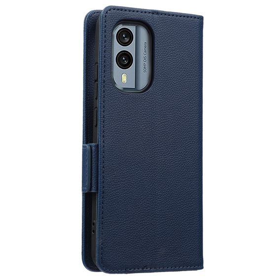 Klapkové puzdro pre Nokia X30 5G, Wallet Litchi Magnet Case, tmavomodré