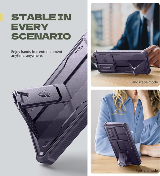 Puzdro Dexnor Full Body (dva rámy) s pancierovou ochranou pre Samsung Galaxy S25 FE