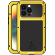 Love Mei Obal na mobil pre iPhone 14 Pro, armored with glass, žlté