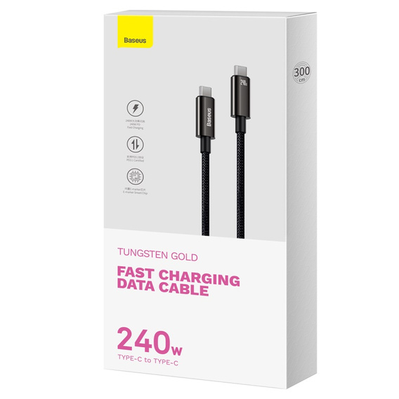 Baseus Kábel USB-C na USB-C 240 W s technológiou Power Delivery pre zariadenia s konektorom USB-C