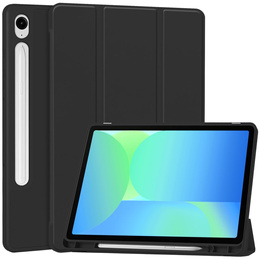 Puzdro pre Samsung Galaxy Tab S10 FE+ Plus, Smartcase s priestorom pre stylus, čierne