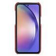 Kožené puzdro pre Samsung Galaxy A54, Genuine Leather, červené