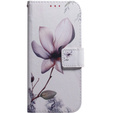 Klapkové puzdro pre Oppo A17, Wallet, kwiat, biele