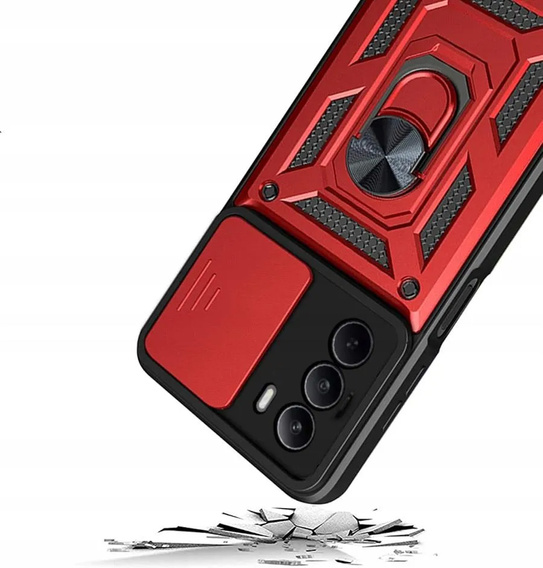 Obal na mobil pre Realme C71, CamShield Slide, červené