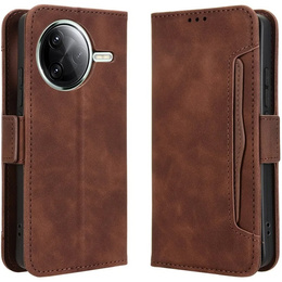 Klapkové puzdro pre Xiaomi Poco F7 Ultra, Card Slot, hnedé