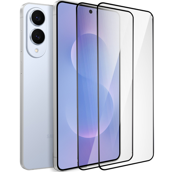 2x tvrdené sklo ERBORD 3D pre Samsung Galaxy S25 Edge pre celý displej