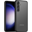 Puzdro pre Samsung Galaxy S24+ Plus, Fusion Hybrid, s ochranou fotoaparátu, transparentné / čierne