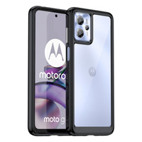 Obal na mobil pre Motorola Moto G13 / G23, Fusion Hybrid, transparentné / čierne