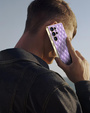 Puzdro pre Samsung Galaxy S25 Ultra, Leather Rhombus, fialové
