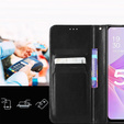 Klapkové puzdro pre Honor X7a 5G, Crazy Horse Wallet, čierne