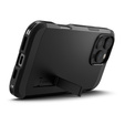 Puzdro Spigen pre iPhone 16 Pro, Tough Armor Mag MagSafe, čierne + tvrdené sklo 9H