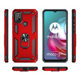 Pancierované obal na mobil pre Motorola Moto G10/G30, Nox Case Ring, červené