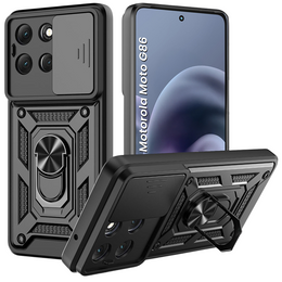 Obal na mobil pre Motorola Moto G86 5G, CamShield Slide, čierne