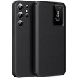 Flipové puzdro pre Samsung Galaxy S24 Ultra, Smart View Wallet, čierne