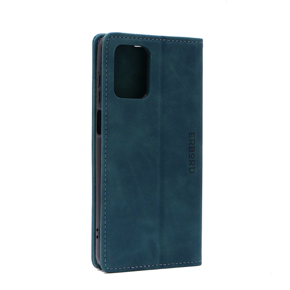 Puzdro pre Motorola Moto G73, ERBORD Vintage, peňaženka s chlopňou, modré