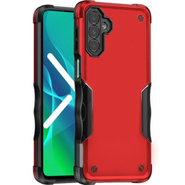 Obrnené puzdro pre Samsung Galaxy A14 4G/5G, Dual-Layer, červené