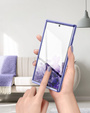 Obal na mobil pre Samsung Galaxy S22 Ultra, Suritch Full Body Marble, fialové