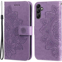 Klapkové puzdro pre Samsung Galaxy A14 4G/5G, Mandala Flower, fialové