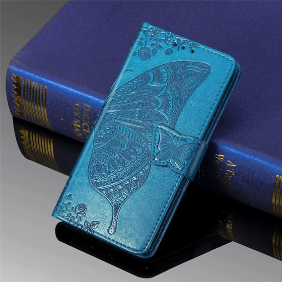 Klapkové puzdro pre Xiaomi Redmi 13, Butterfly, modré