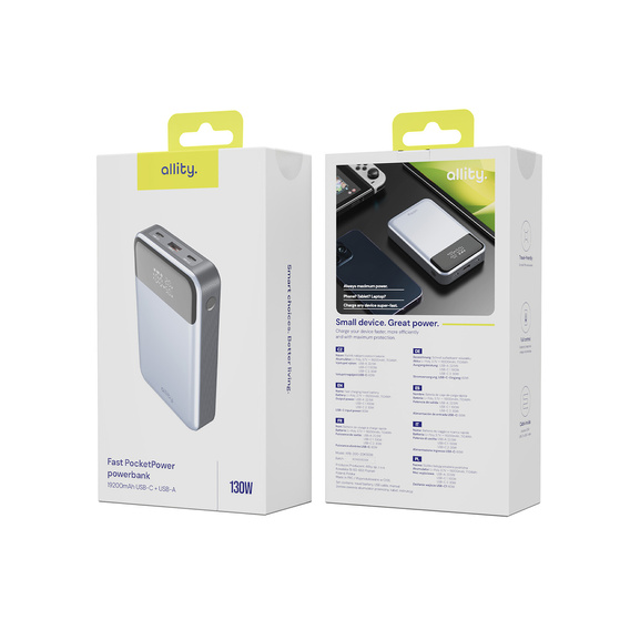 Allity APB-200 powerbank pre notebooky 130W 19200 mAh
