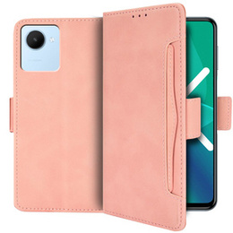 Klapkové puzdro pre Realme C30 / Narzo 50i Prime, Card Slot, ružové