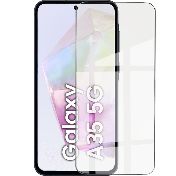 Puzdro pre Samsung Galaxy A35 5G, Electro MagSafe, zlaté + sklo na displej
