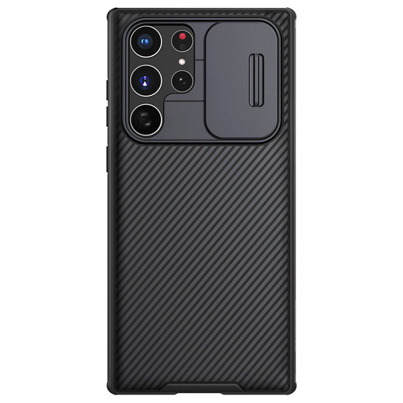 Puzdro pre Samsung Galaxy S23 Ultra, pancierované Nillkin, CamShield Pro, čierne