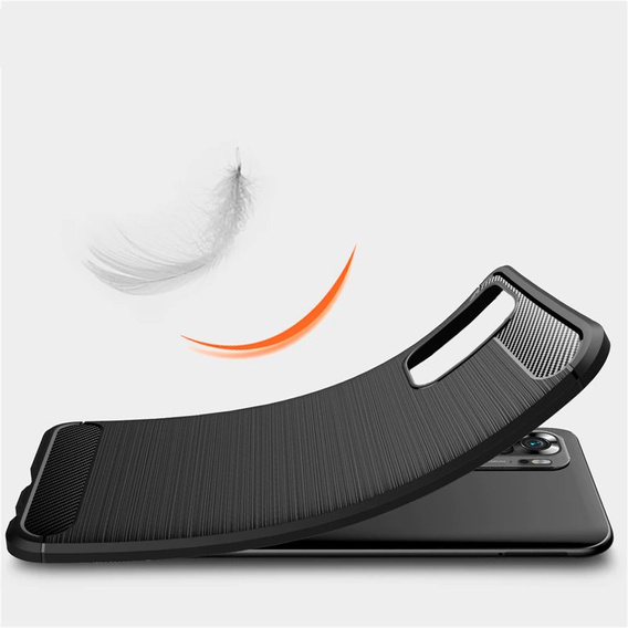 Obal na mobil pre Xiaomi Redmi Note 10 / 10S, Carbon, čierne