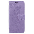 Klapkové puzdro pre Xiaomi Poco F6 Pro, Butterfly, fialové