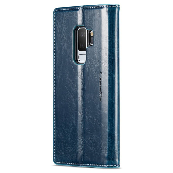 CASEME flipové puzdro pre Samsung Galaxy S9+ Plus, Waxy Textured, modré