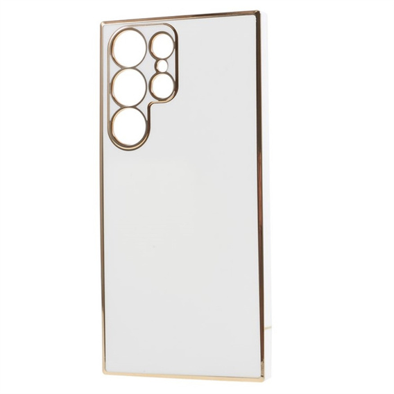 Puzdro pre Samsung Galaxy S24 Ultra, Glamour CamShield, biele
