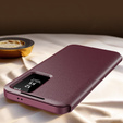 Flipové puzdro pre Samsung Galaxy S25+ Plus, Smart View Wallet, bordové