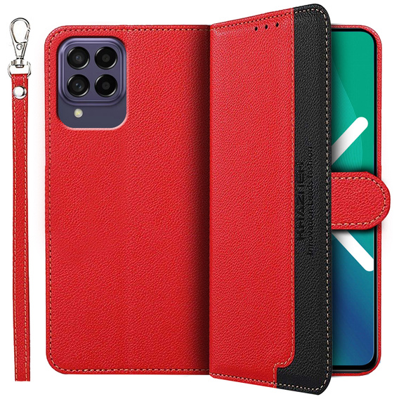 Flipové puzdro pre Samsung Galaxy M53 5G, KHAZNEH RFID, modré