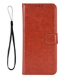 Klapkové puzdro pre Realme 14 5G / Realme 14T 5G, Crazy Horse Wallet, hnedé